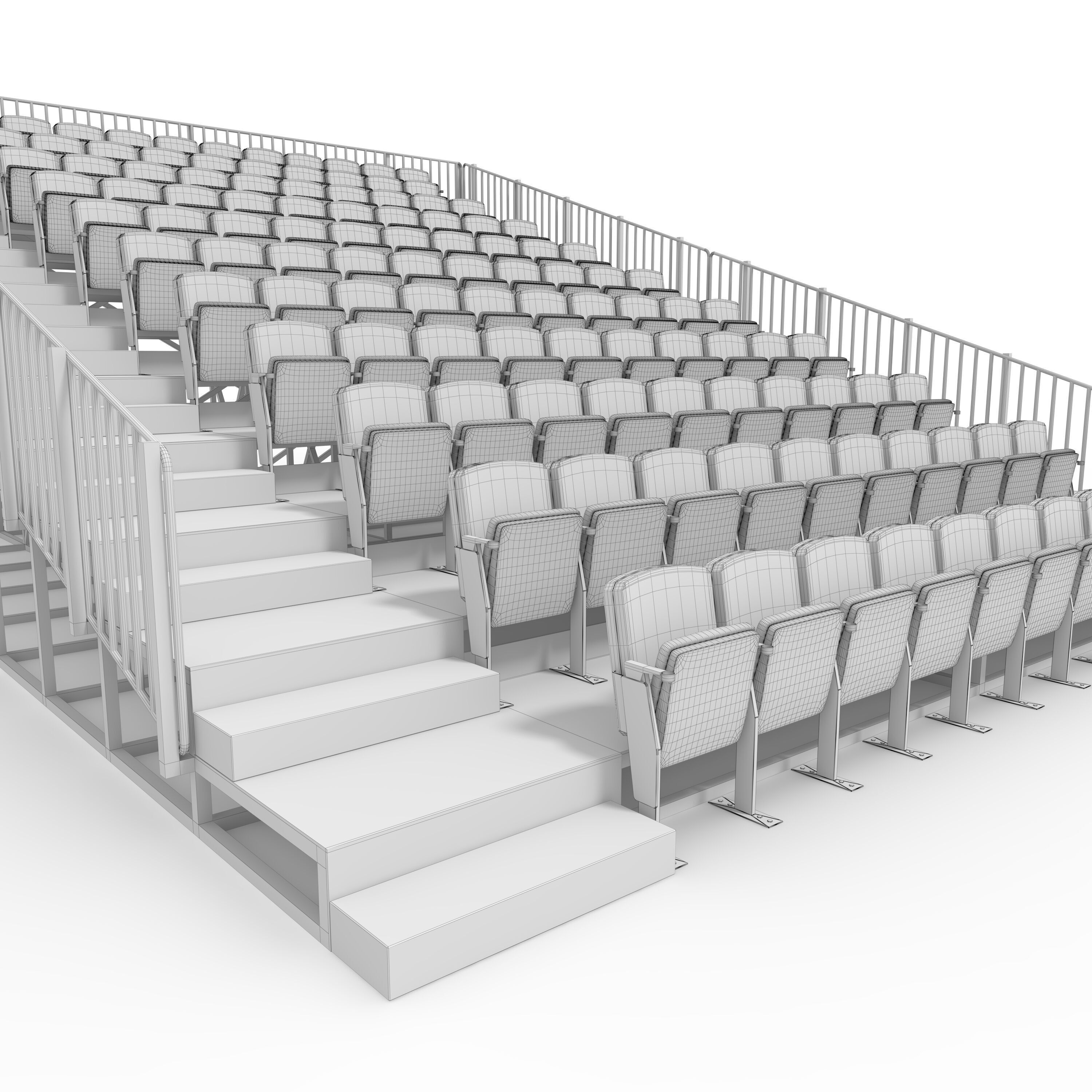 Bleachers 20 3D model_17