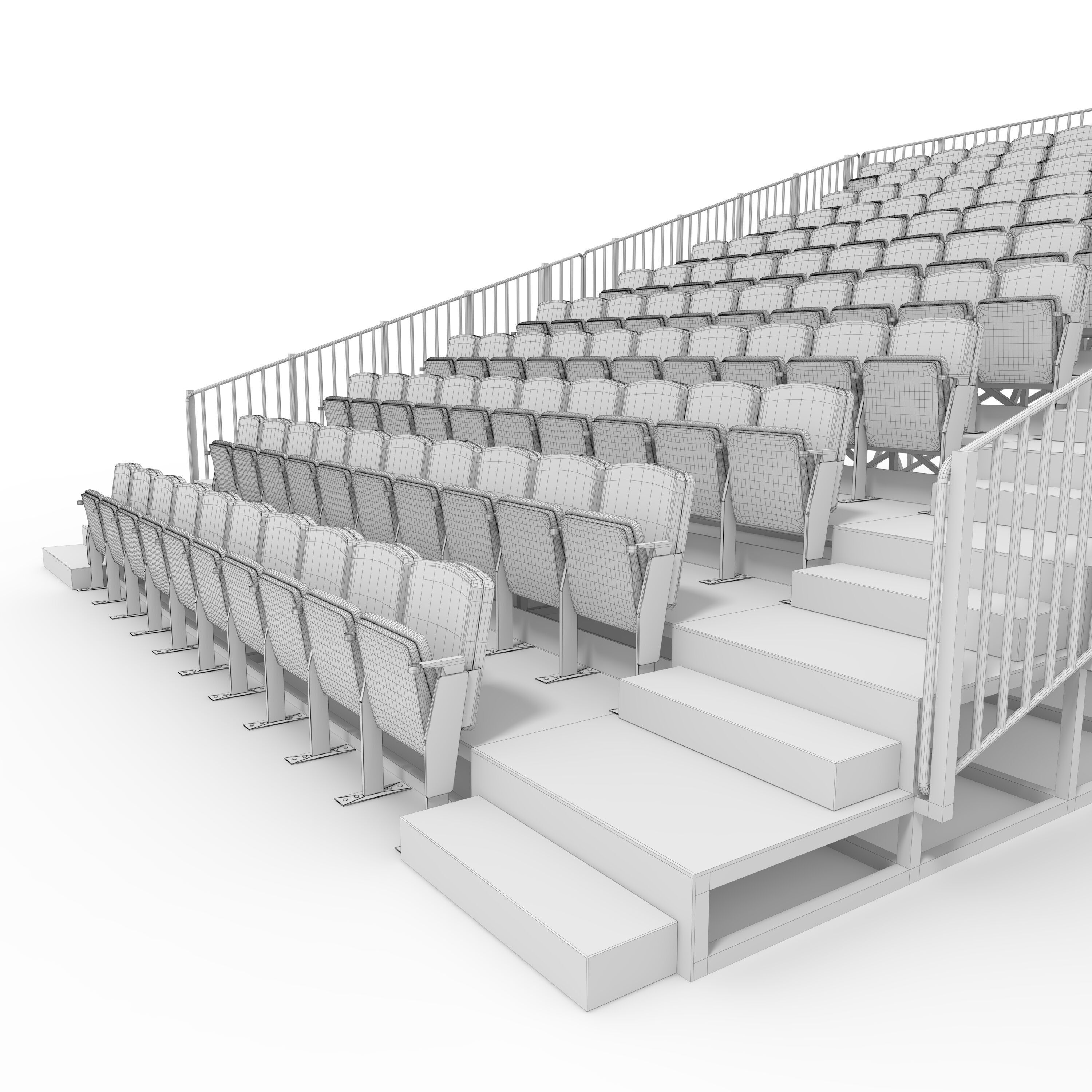 Bleachers 20 3D model_21