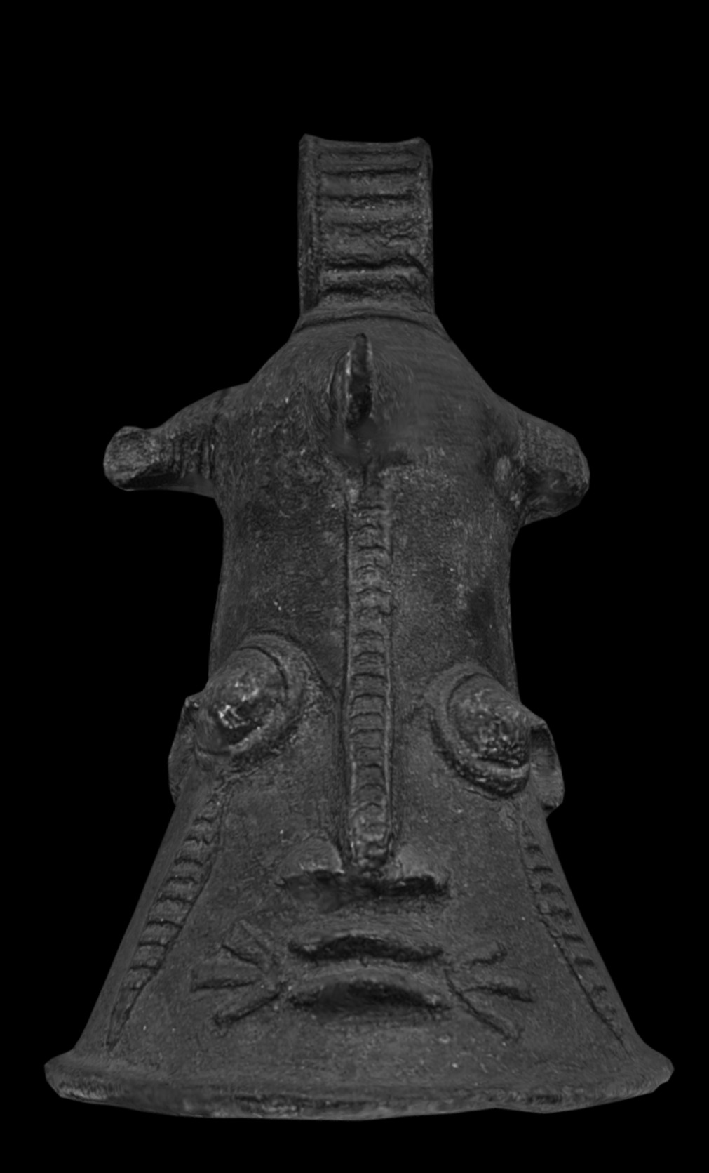 Bell Face Lower Niger gong Low-poly 3D model_7