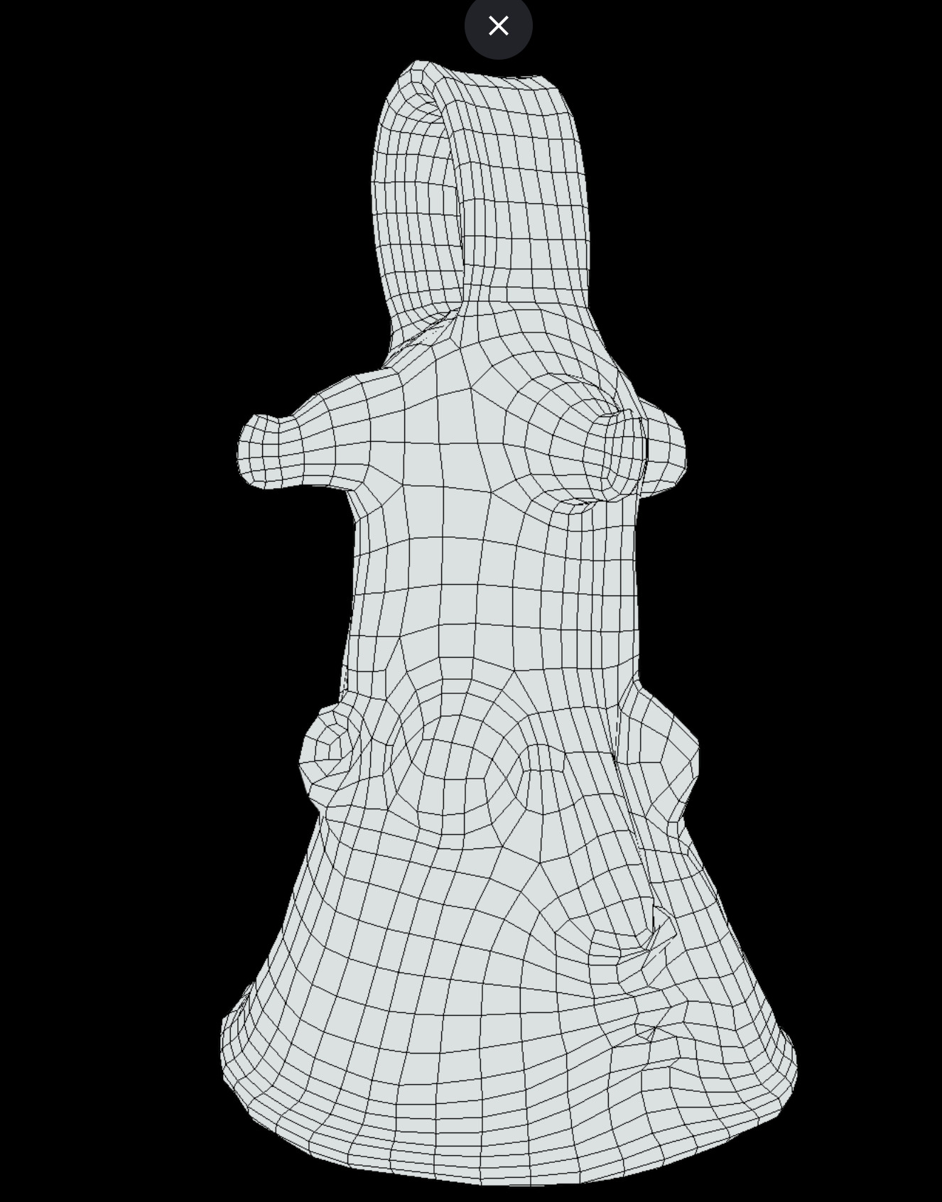 Bell Face Lower Niger gong Low-poly 3D model_12