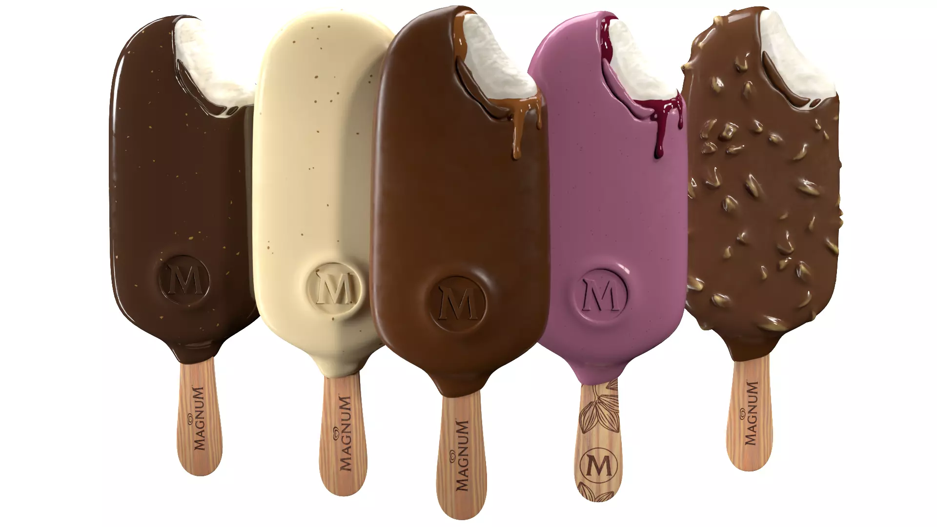 Magnum Ice Cream Bar Collection 3D model_0