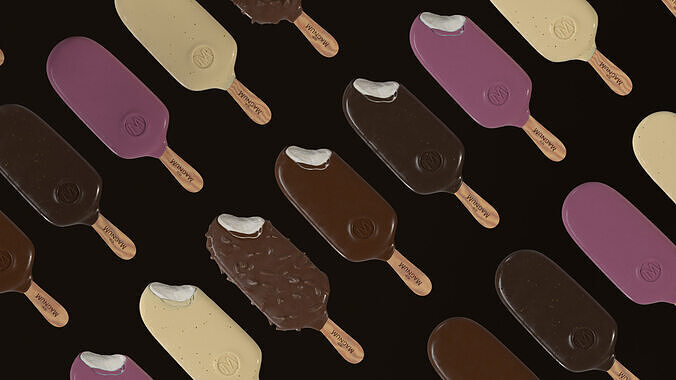 Magnum Ice Cream Bar Collection 3D model 6