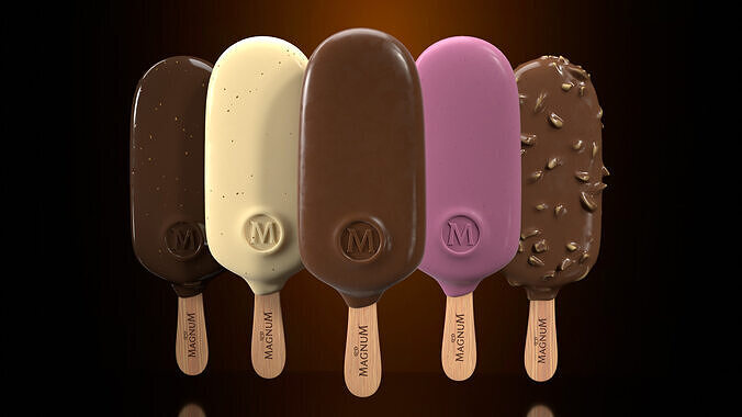 Magnum Ice Cream Bar Collection 3D model 7