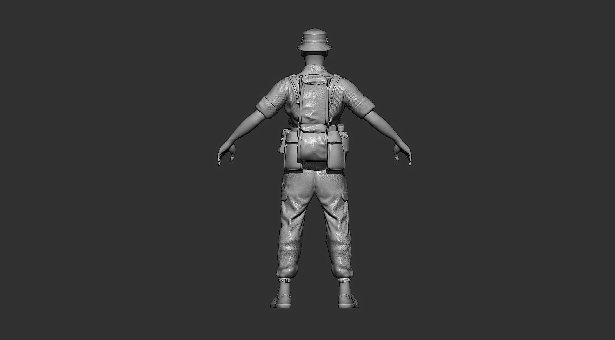 African Soldier - Realistic 3D Model 3D print model_5