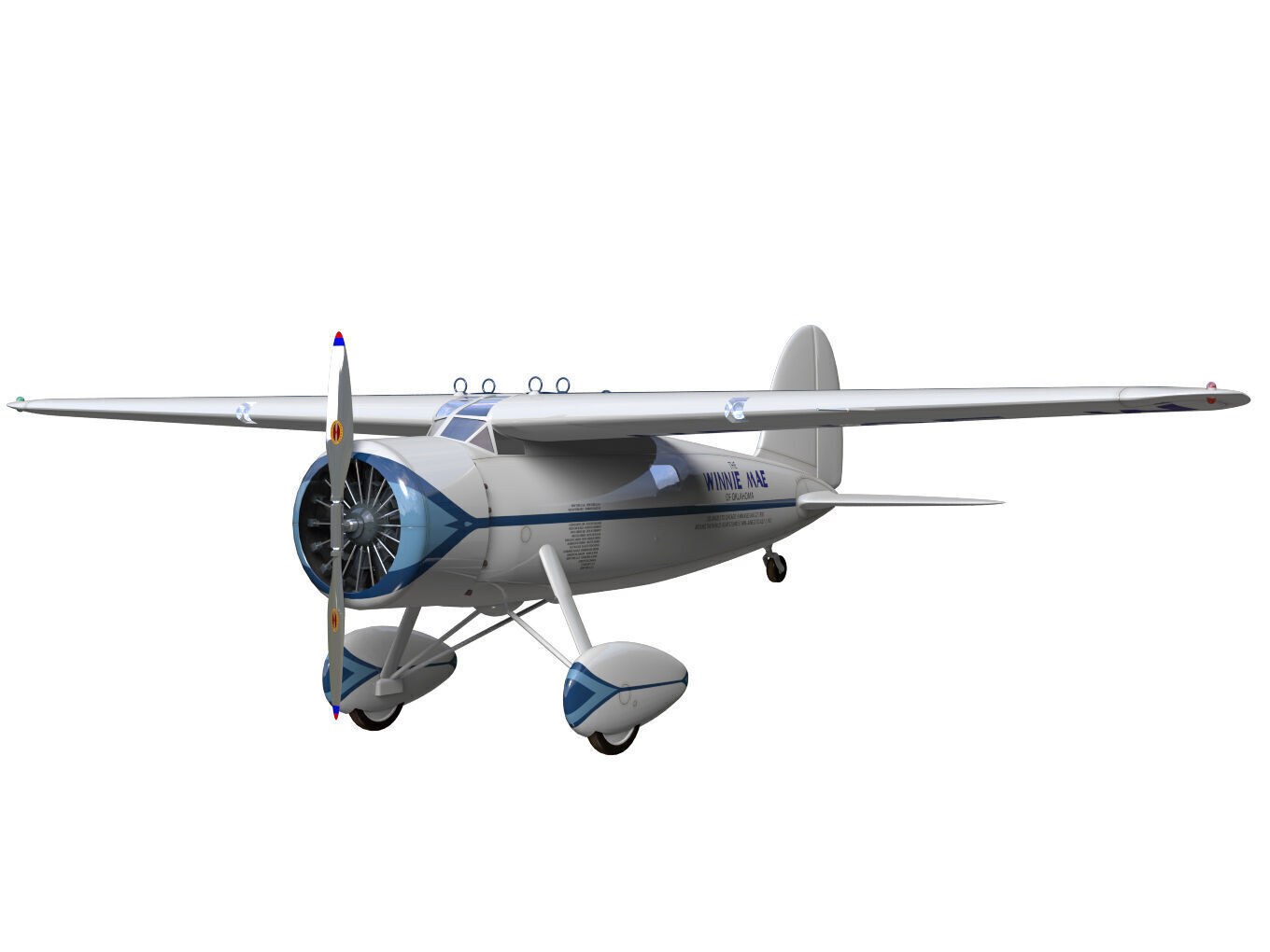 LOCKHEED VEGA 5B 3D model_4