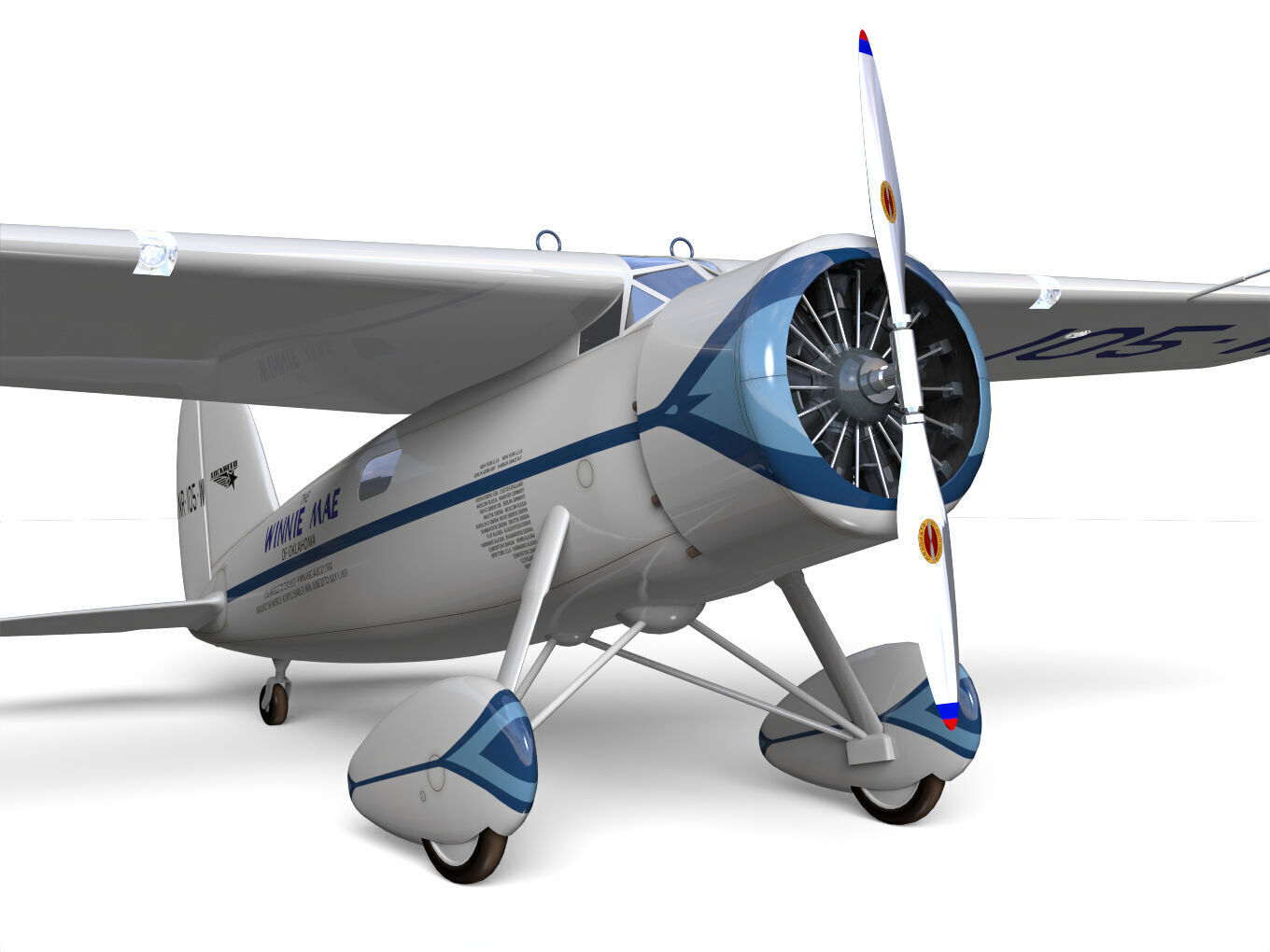 LOCKHEED VEGA 5B 3D model_8