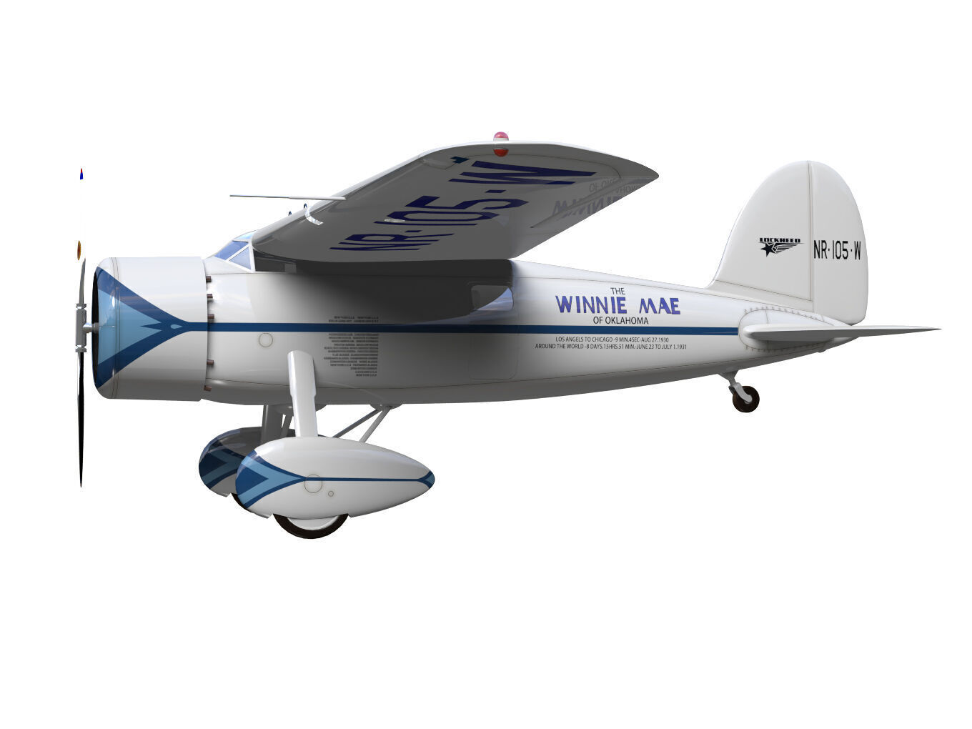 LOCKHEED VEGA 5B 3D model_2