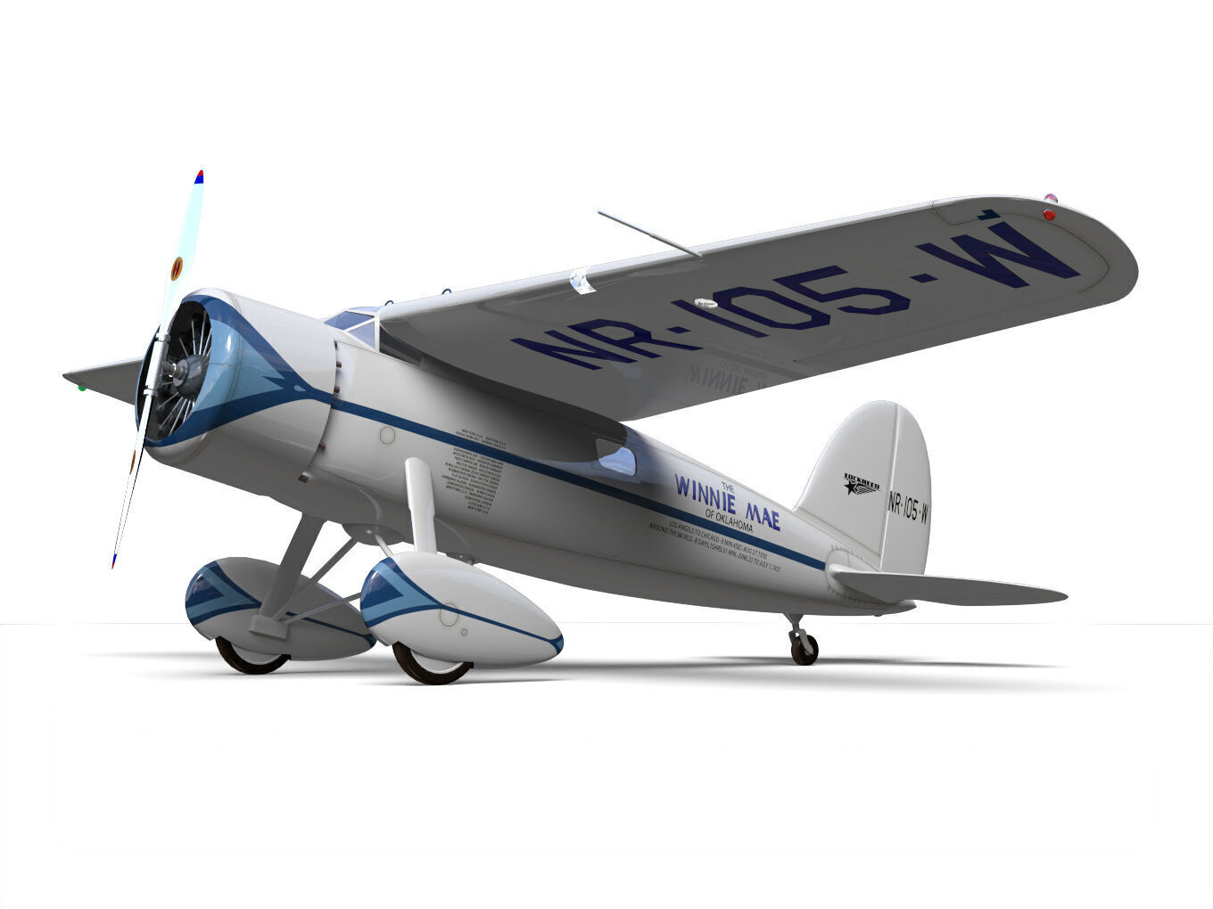 LOCKHEED VEGA 5B 3D model_6