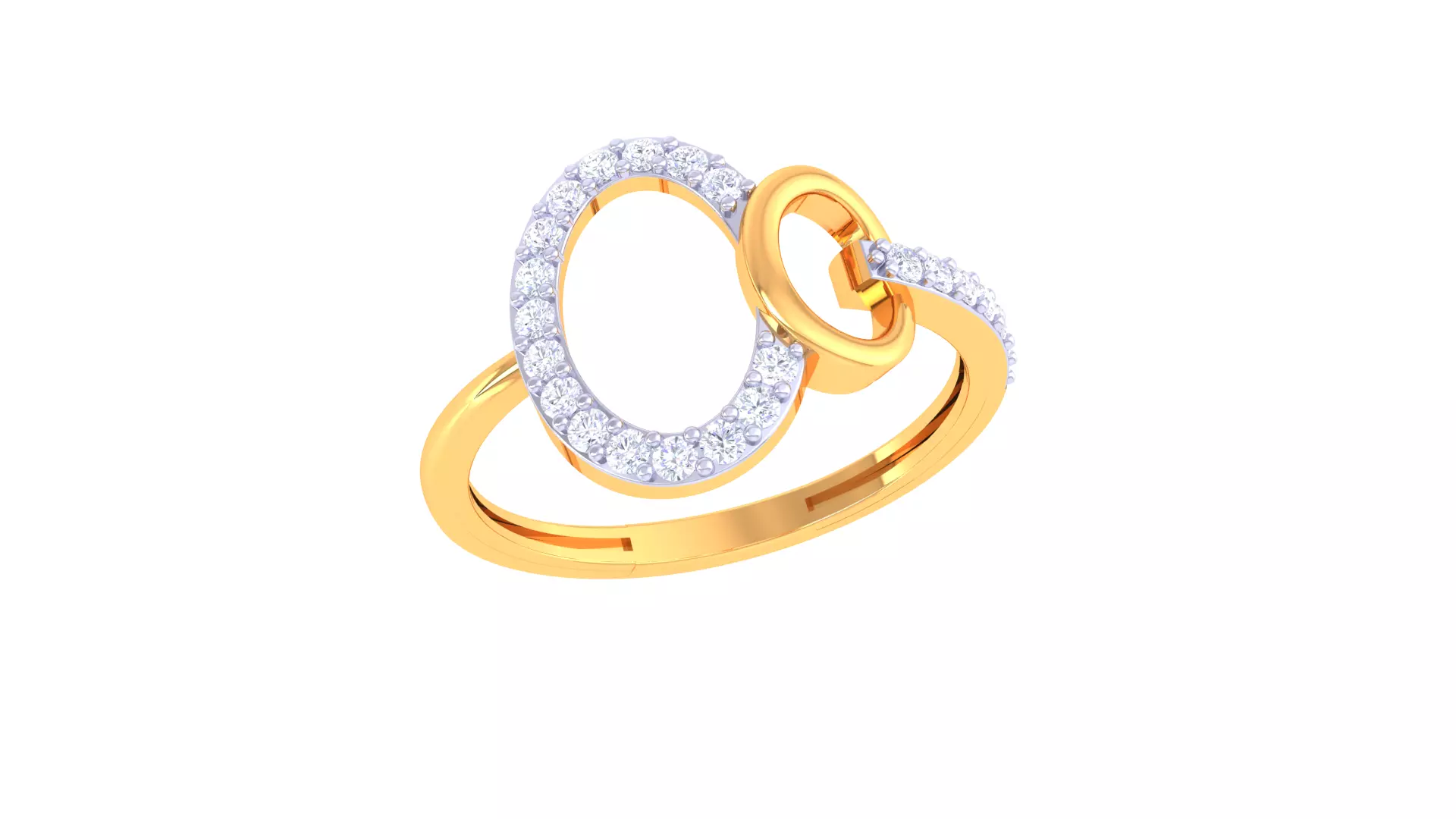 Women Ring MTL 3dm STL OBJ FBX Details 3D print model_0