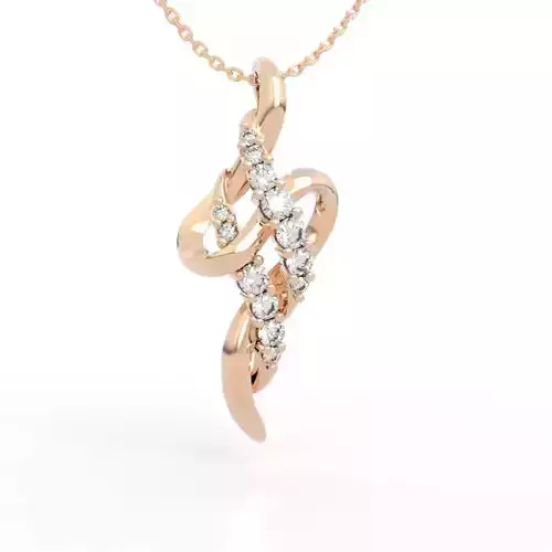 Diamond Twisted Pendant
