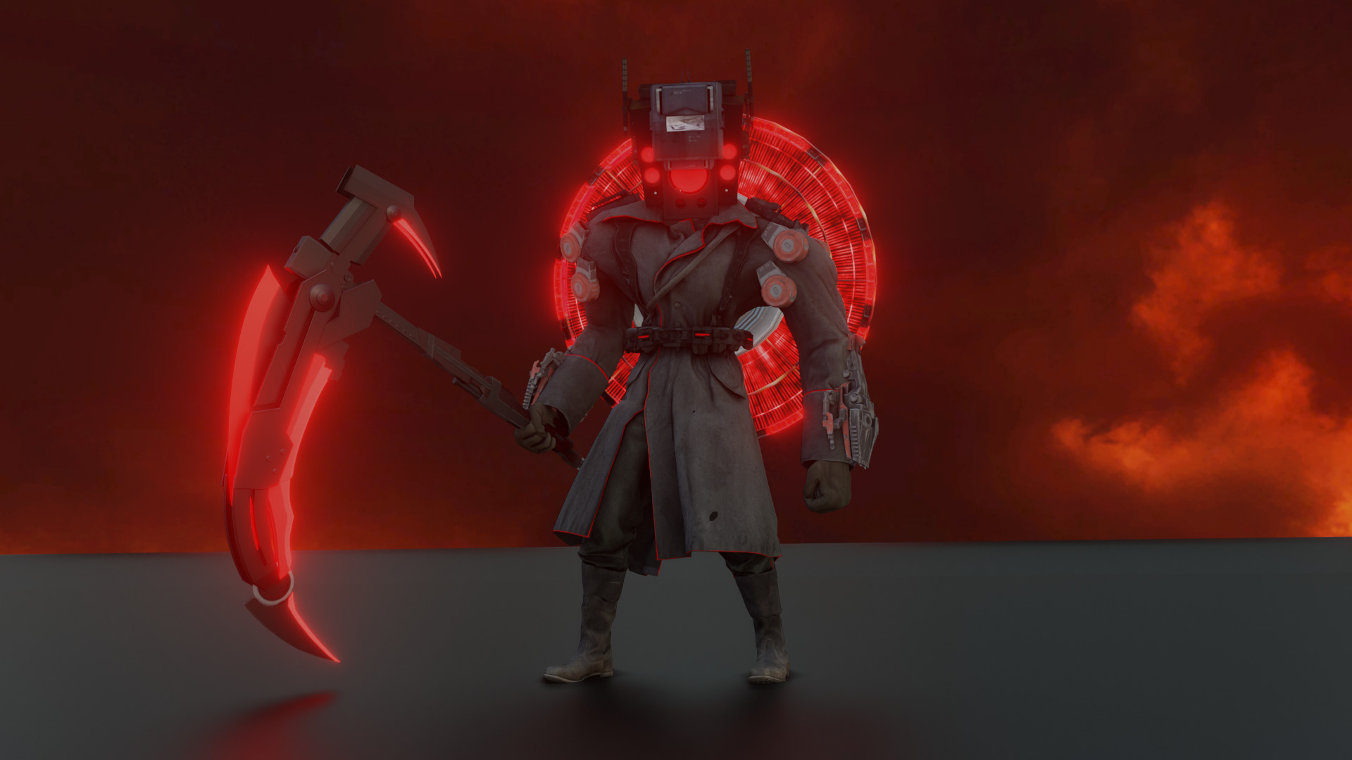 Skibidi Toilet Executioner Low-poly 3D model_6