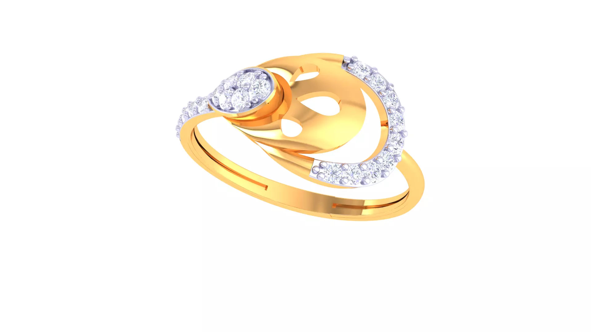 Women Ring MTL 3dm STL OBJ FBX Details 3D print model