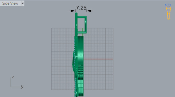 farvahar gold pendant jp0182 3D print model_11