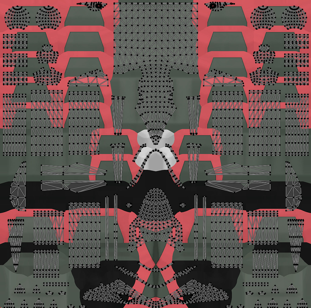 Rayquaza Fan model and animation Low-poly 3D model_9