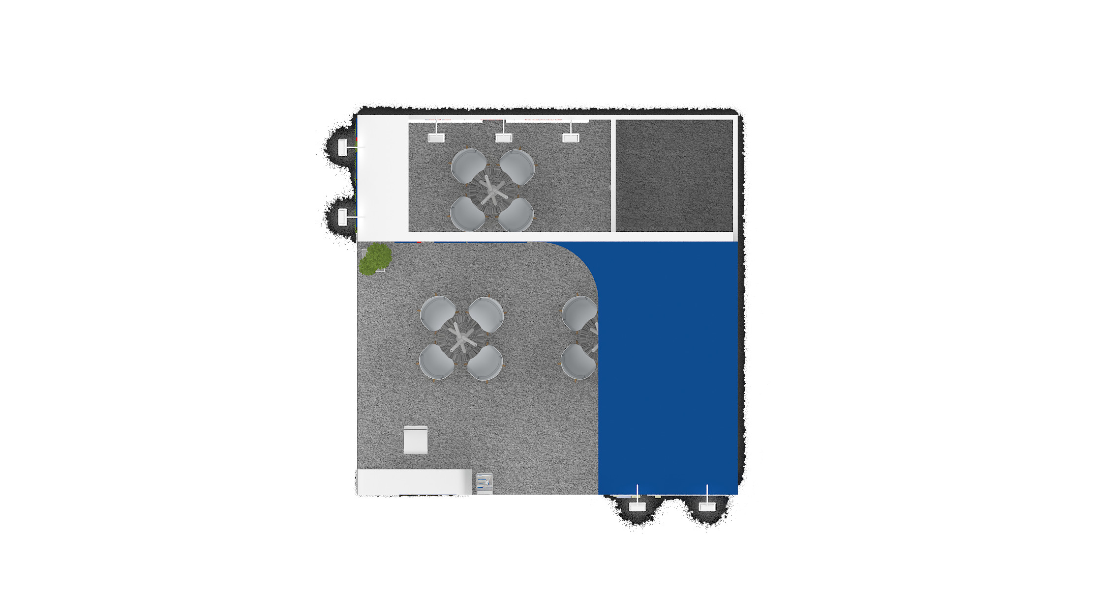 6mtr x 6mtr 2side open Exhibition Stand Design made 3ds max 2019 Low-poly 3D model_7