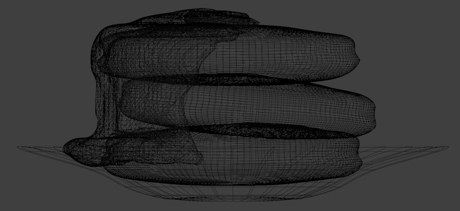 Pancake 3D model_2