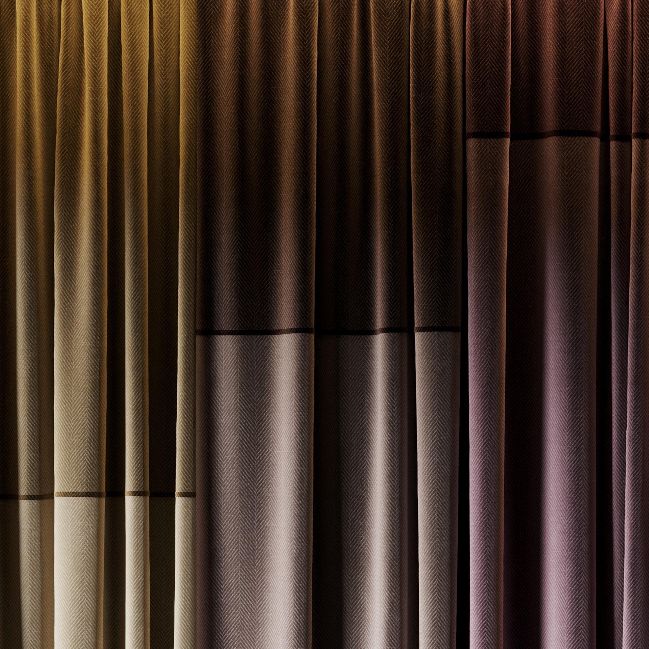 Set of soft silk curtains with wrinkles - collections 010 HBH Low-poly 3D model_2