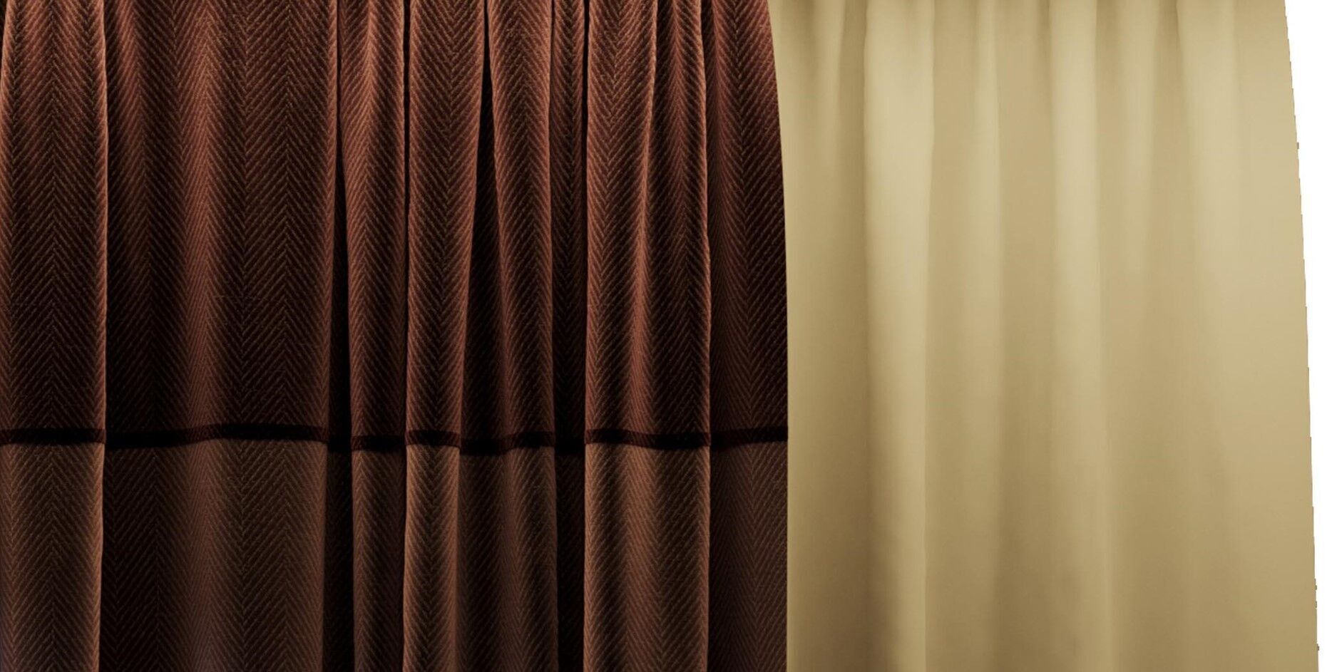 Set of soft silk curtains with wrinkles - collections 010 HBH Low-poly 3D model_10