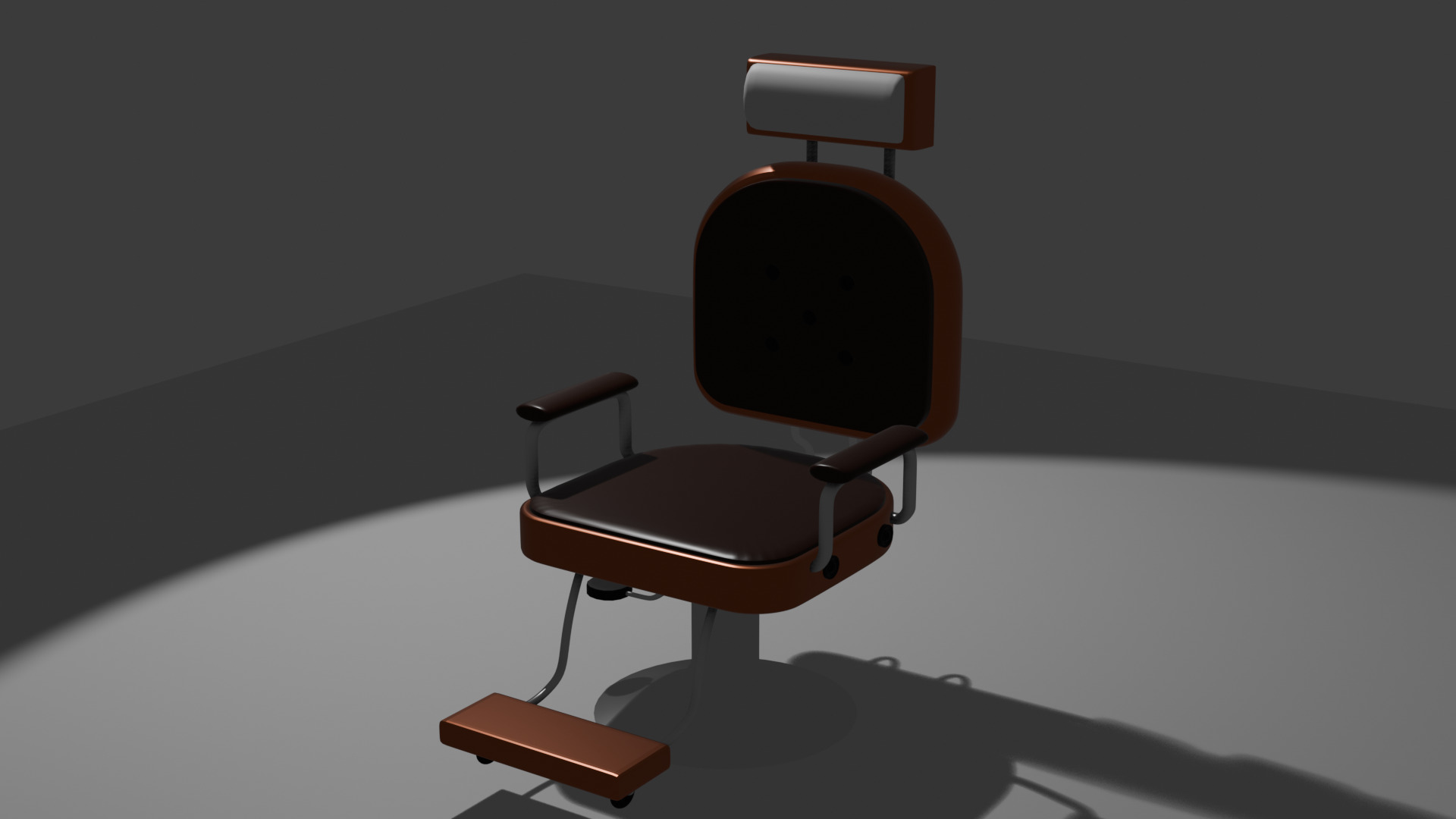 Barber Chair Free 3D model_3