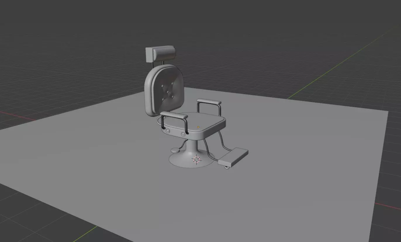 Barber Chair Free 3D model_0
