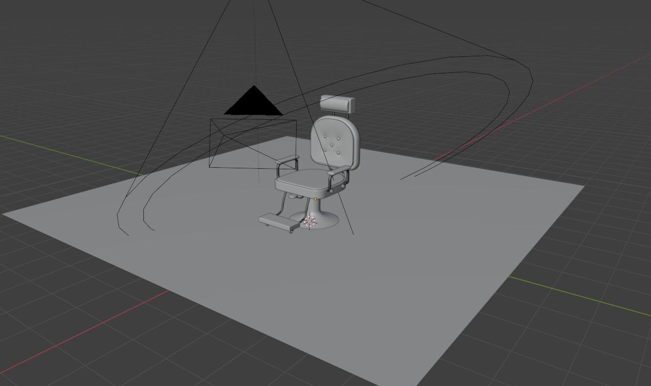 Barber Chair Free 3D model_1