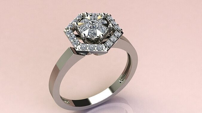Diamond Ring 3D print model
