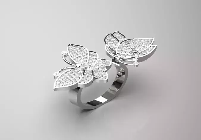 butterfly diamond ring jr00053