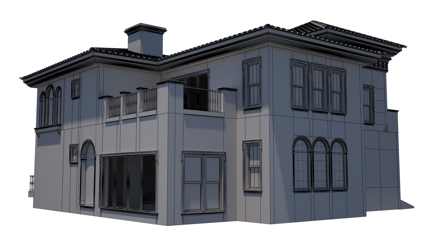 Chalet 3D model_12