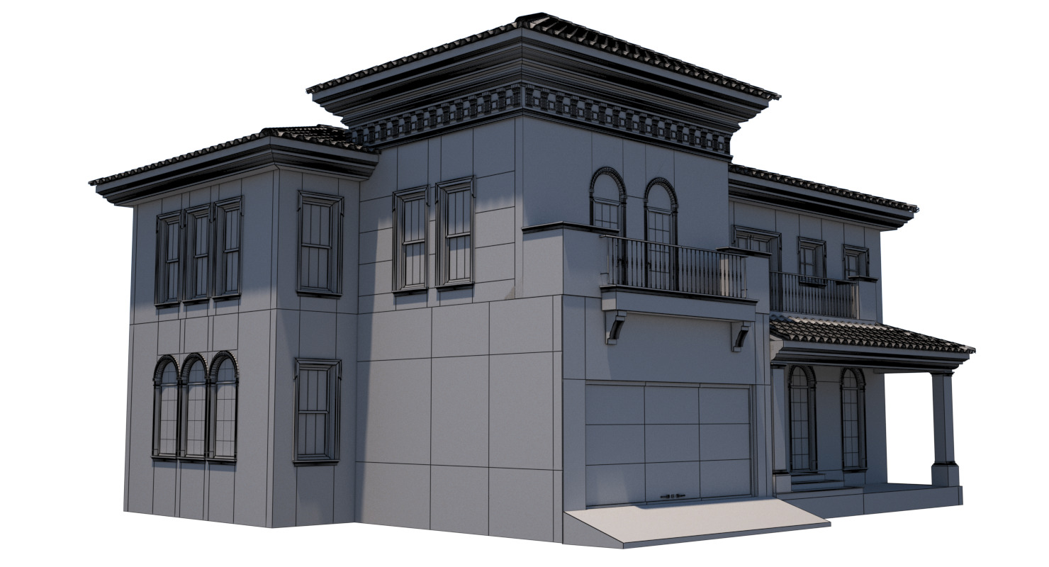 Chalet 3D model_11