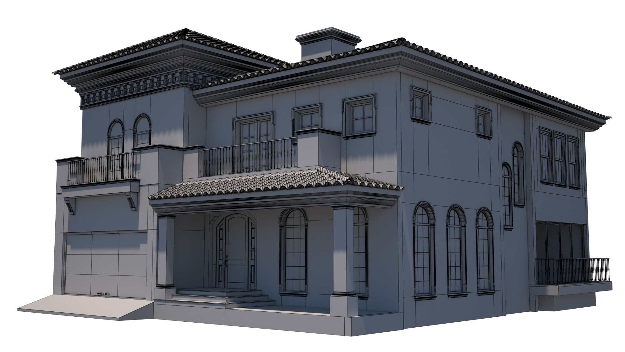 Chalet 3D model_2