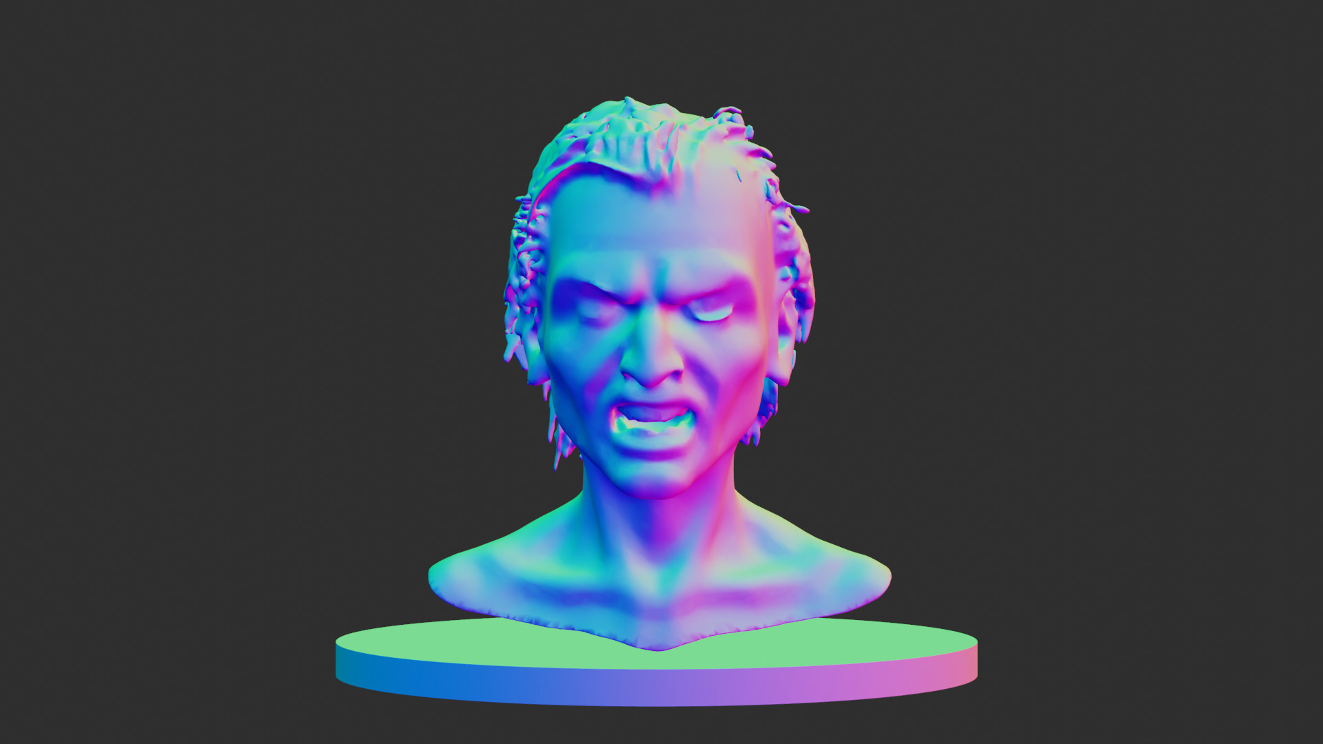 Scary Men Photoscan 3D Model Free 3D model_3