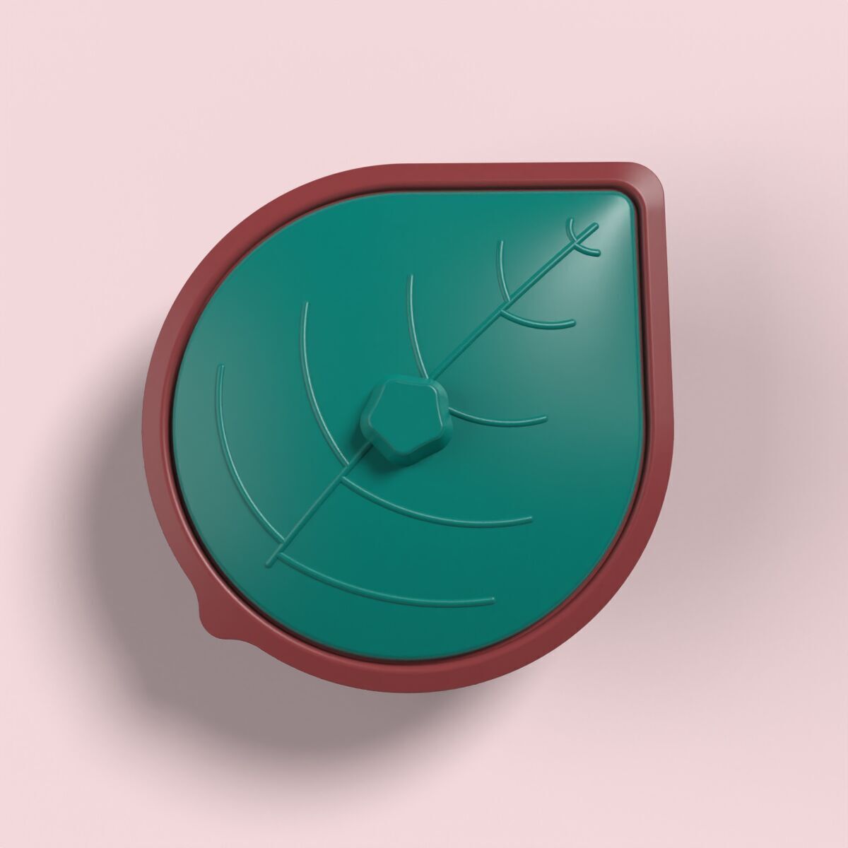 Leaf Shaped Box 3D print model_2