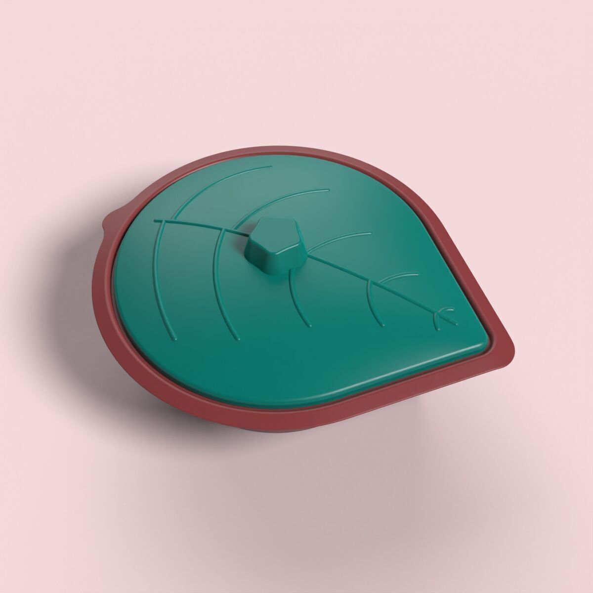 Leaf Shaped Box 3D print model_5