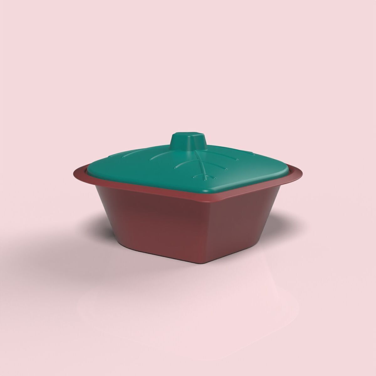 Leaf Shaped Box 3D print model_8