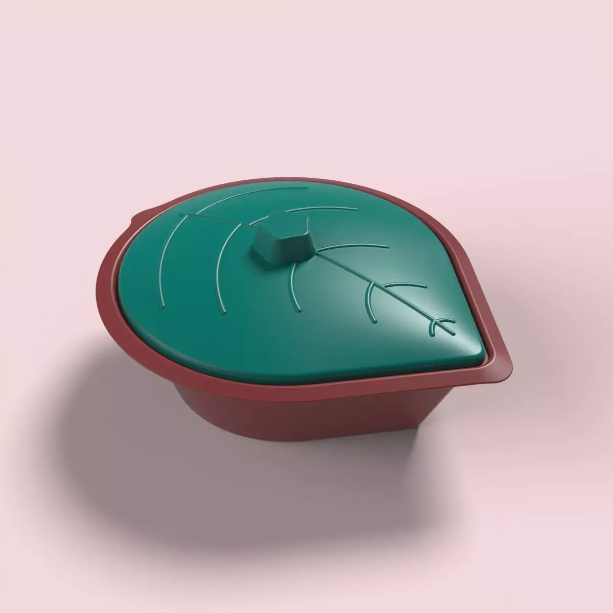 Leaf Shaped Box 3D print model_0