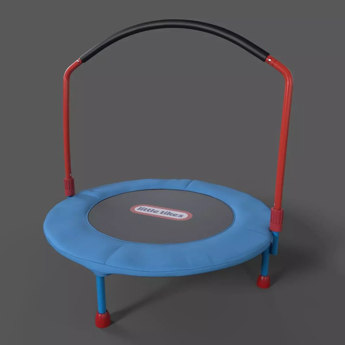Trampoline Low-poly 3D model_0