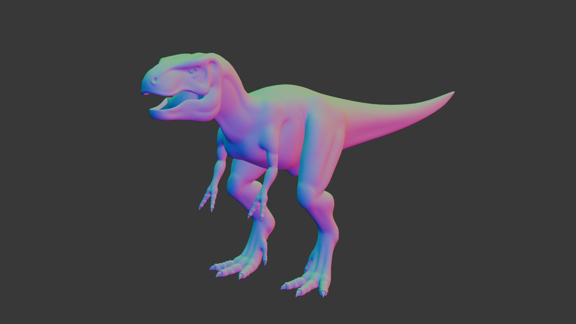 Realistic Game-Ready T-Rex Dinosaur 3D Model High Detail 3D print model_12
