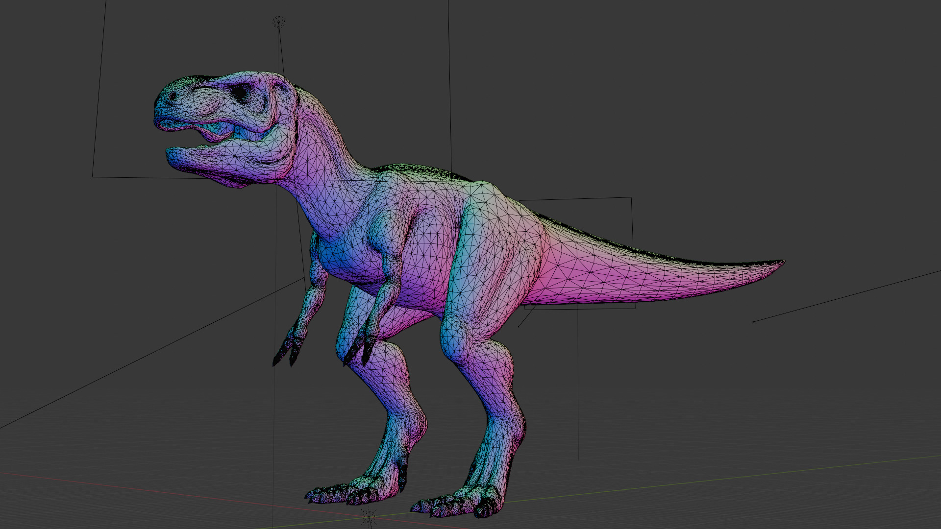 Realistic Game-Ready T-Rex Dinosaur 3D Model High Detail 3D print model_16