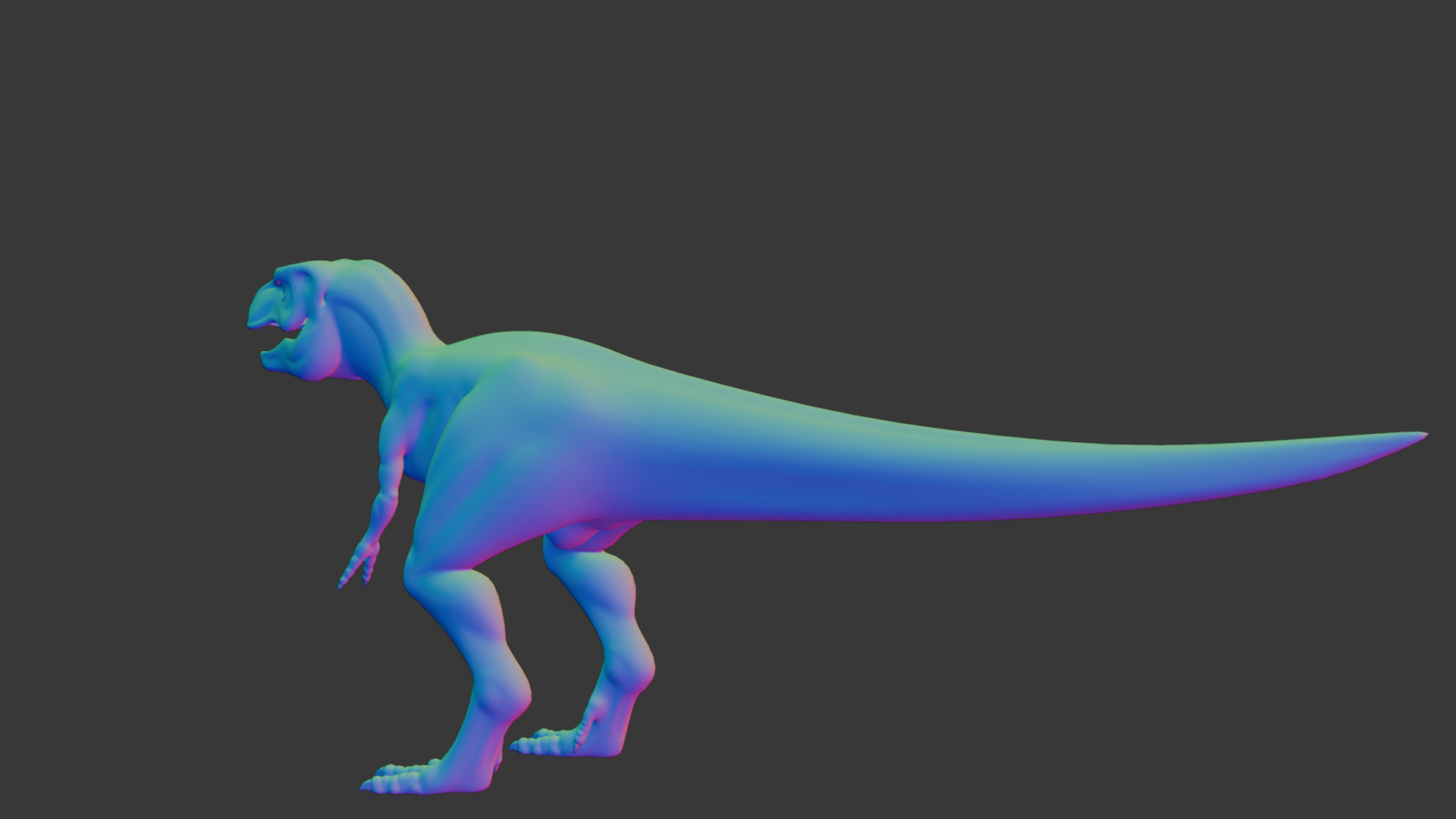 Realistic Game-Ready T-Rex Dinosaur 3D Model High Detail 3D print model_13