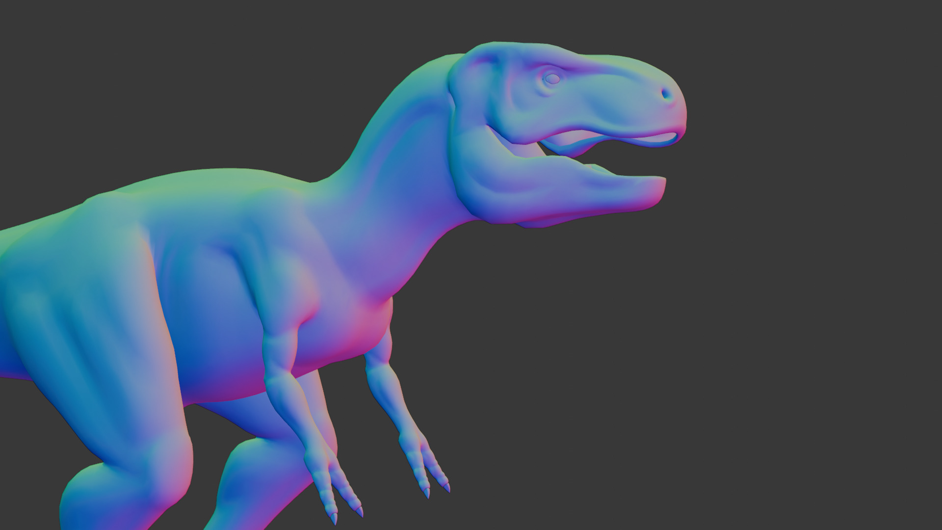 Realistic Game-Ready T-Rex Dinosaur 3D Model High Detail 3D print model_14