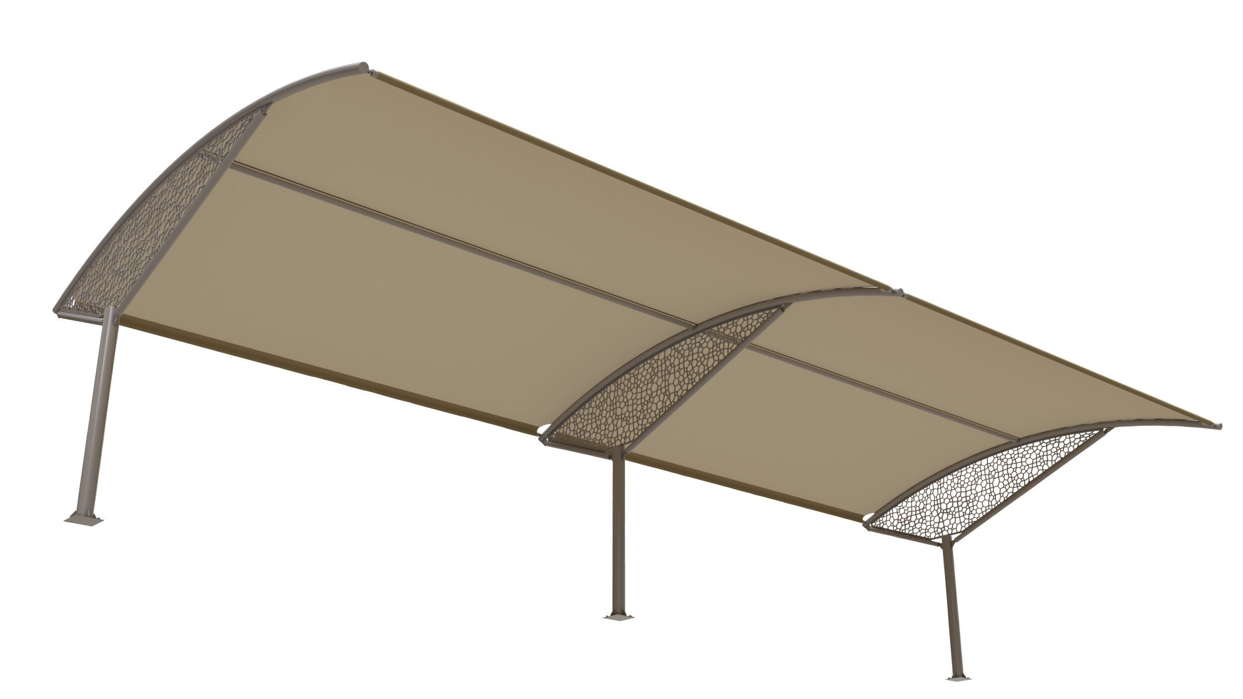 Parking Sunshade 3D model_2