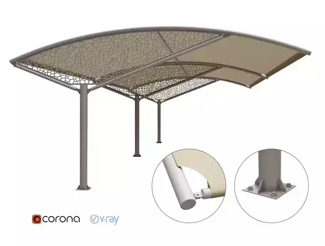 Parking Sunshade 3D model