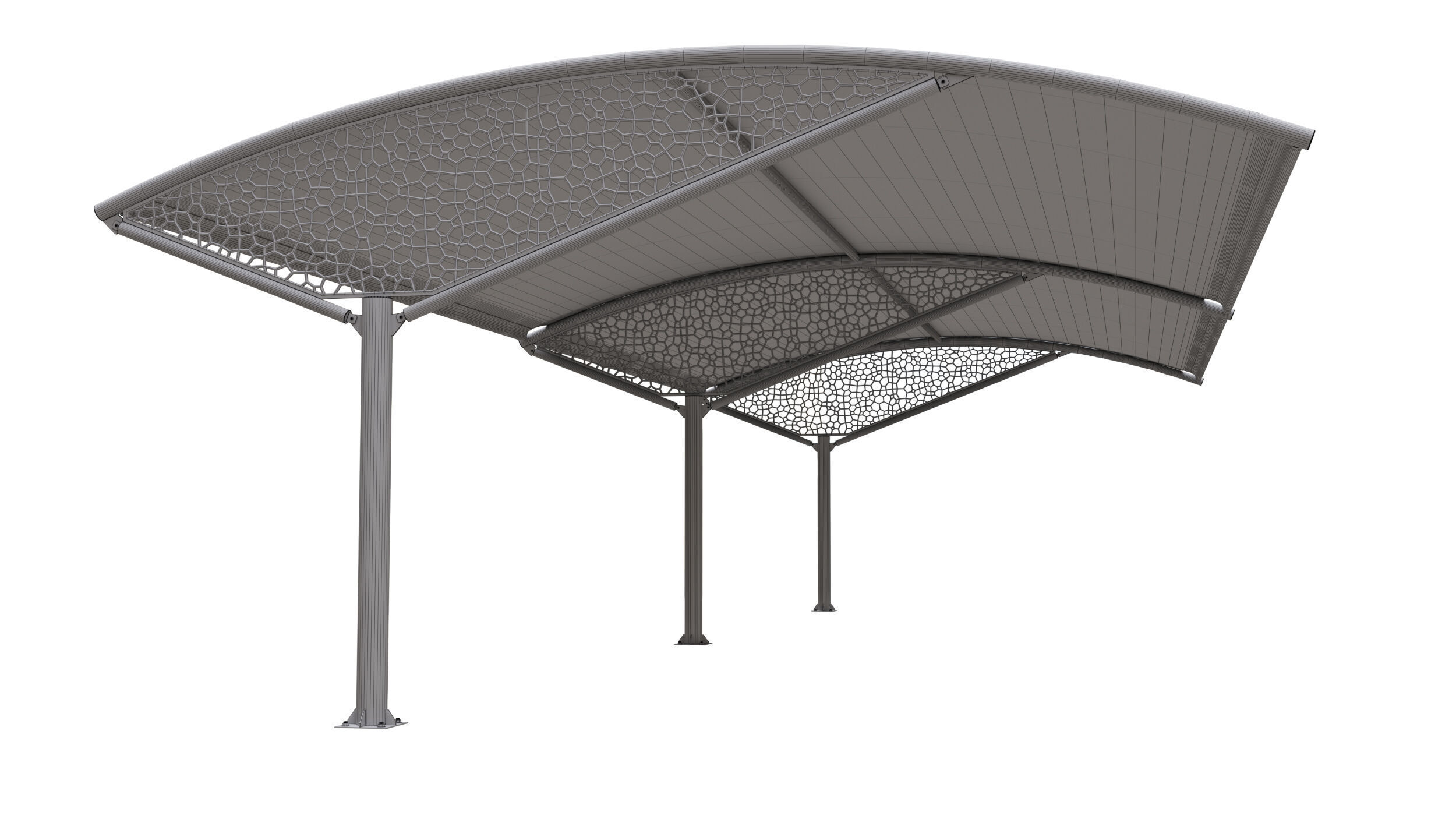 Parking Sunshade 3D model_7