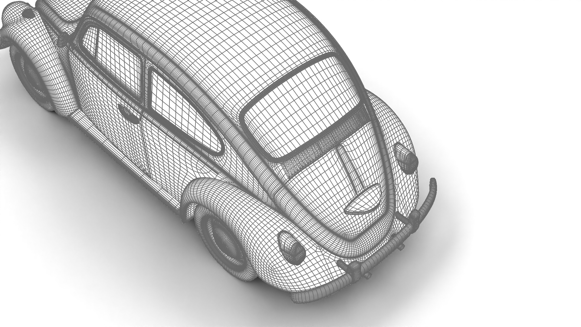 Volkswagen Beetle Type 1 1200 1965 3d model 3D model_36