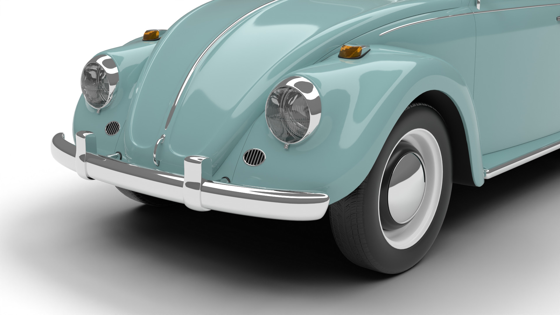 Volkswagen Beetle Type 1 1200 1965 3d model 3D model_4