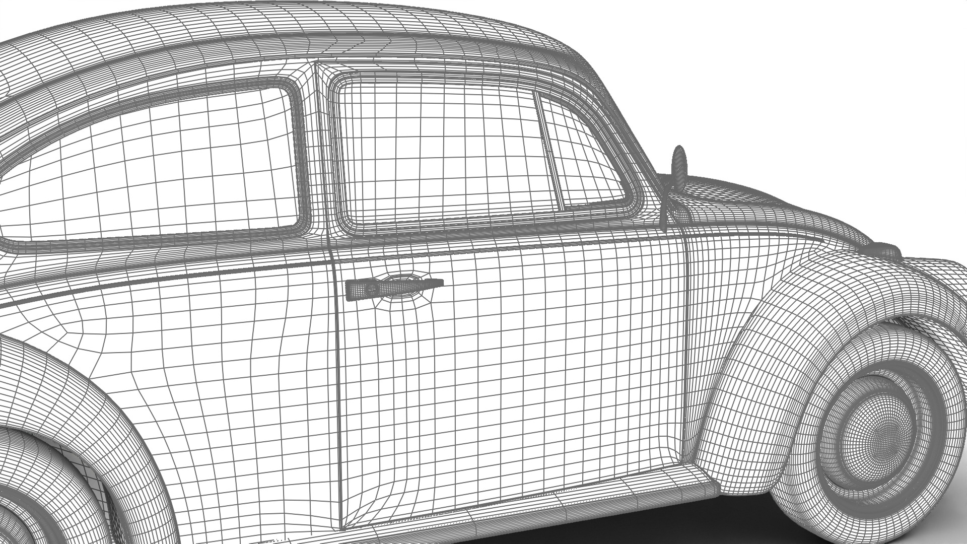 Volkswagen Beetle Type 1 1200 1965 3d model 3D model_34