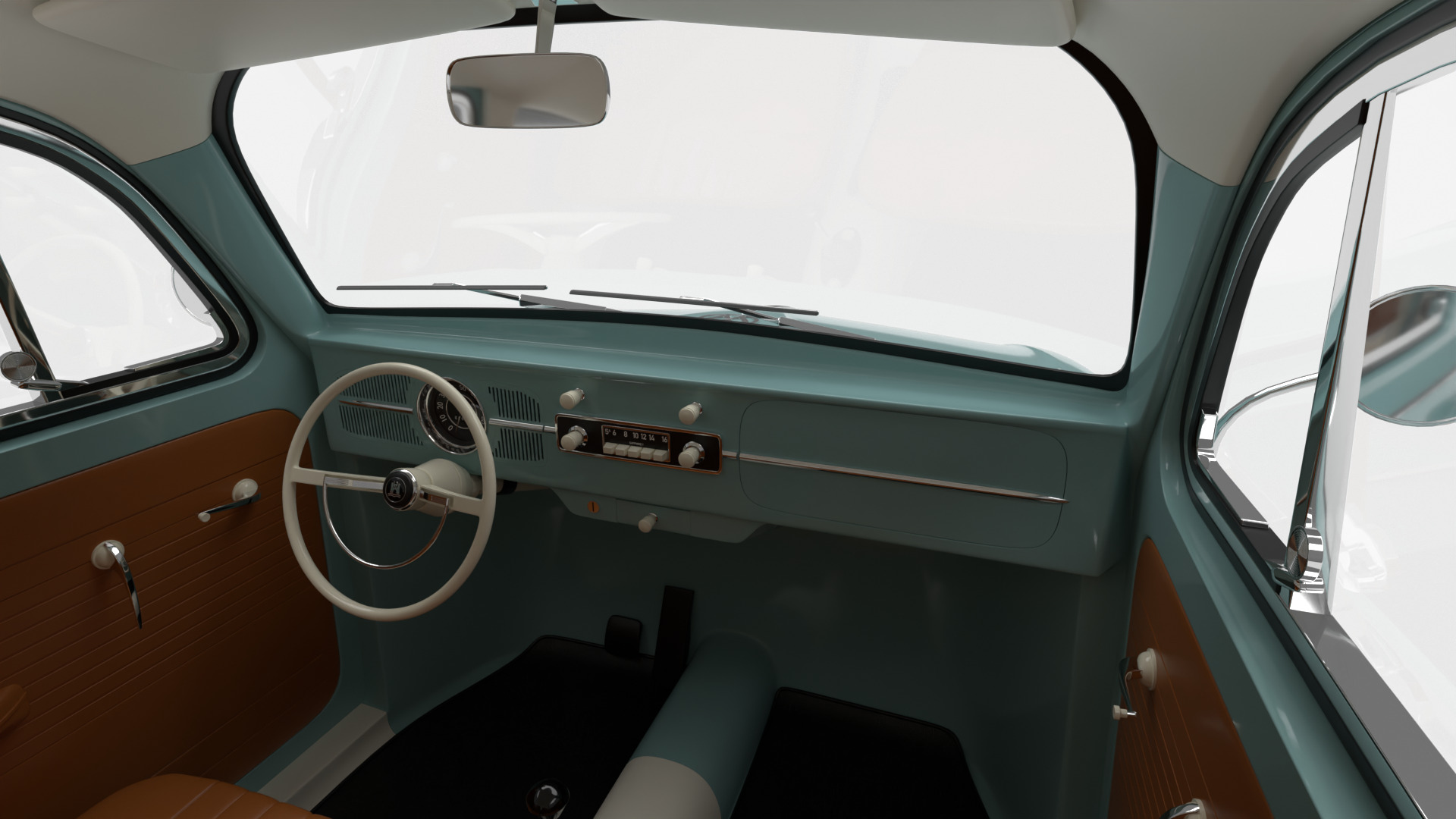 Volkswagen Beetle Type 1 1200 1965 3d model 3D model_23