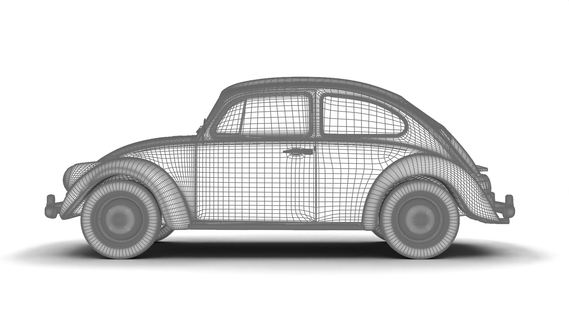 Volkswagen Beetle Type 1 1200 1965 3d model 3D model_37