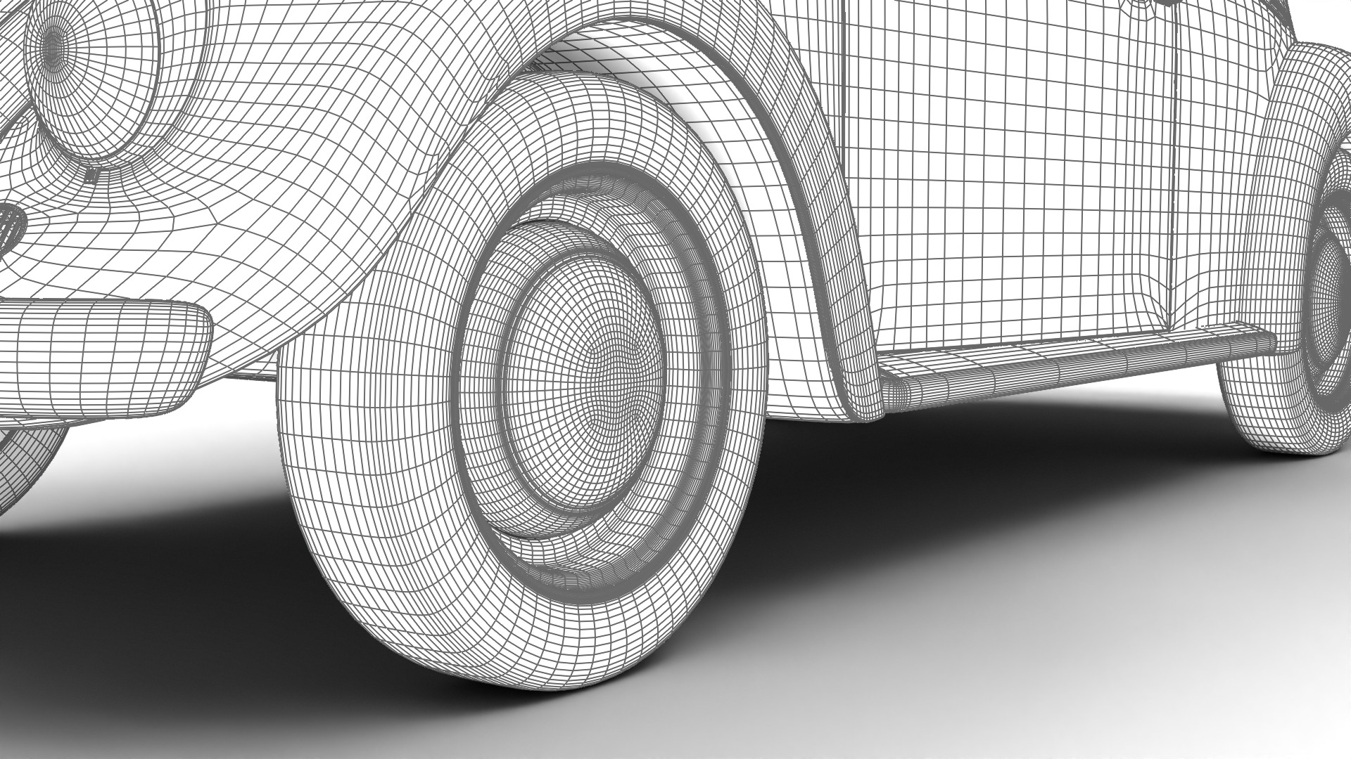 Volkswagen Beetle Type 1 1200 1965 3d model 3D model_31