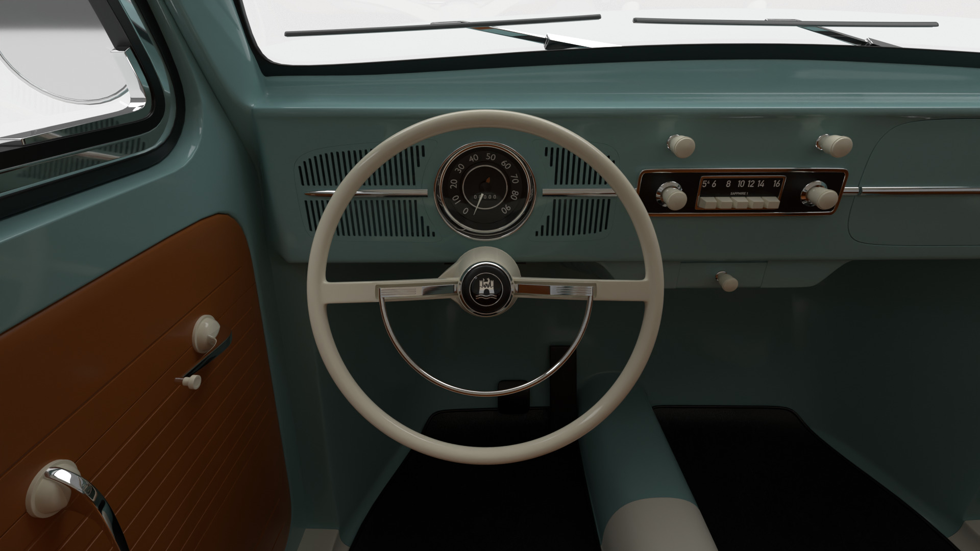 Volkswagen Beetle Type 1 1200 1965 3d model 3D model_24